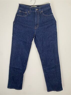 Madewell Curvy 90’s Straight-Leg Dark Blue Denim Jeans size 24